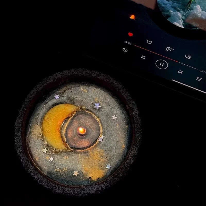Obsidian Moon Glitter Candle