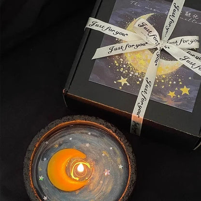 Obsidian Moon Glitter Candle