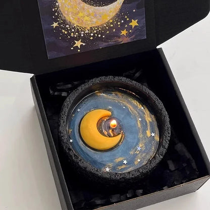 Obsidian Moon Glitter Candle