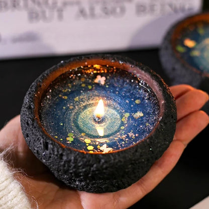 Obsidian Galaxy Glitter Candle