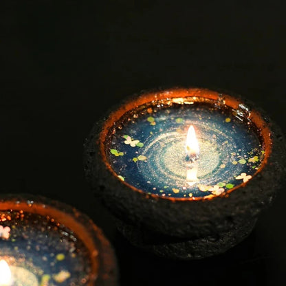 Obsidian Galaxy Glitter Candle